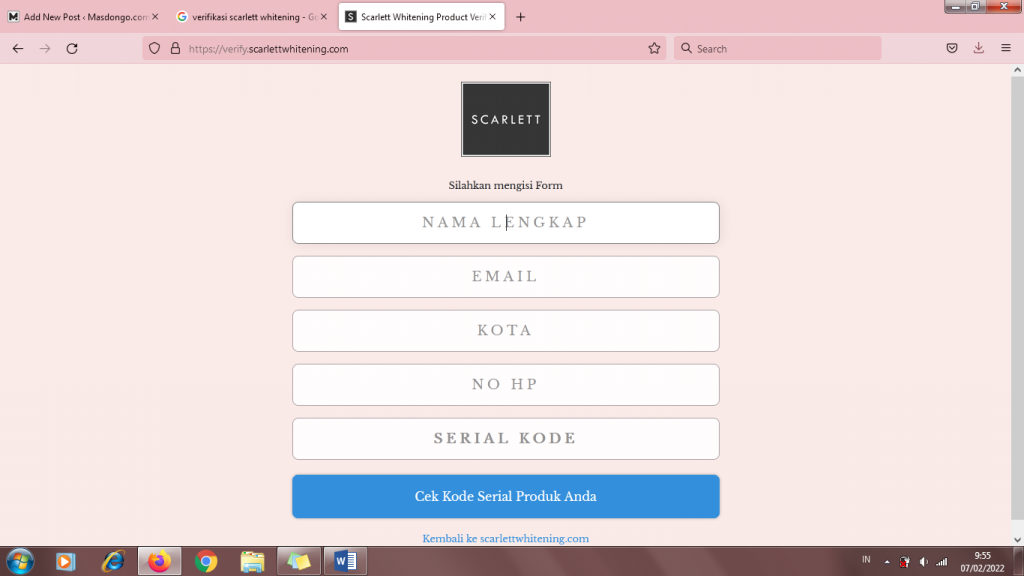 Bagaimana Cara Verifikasi Scarlett Whitening?